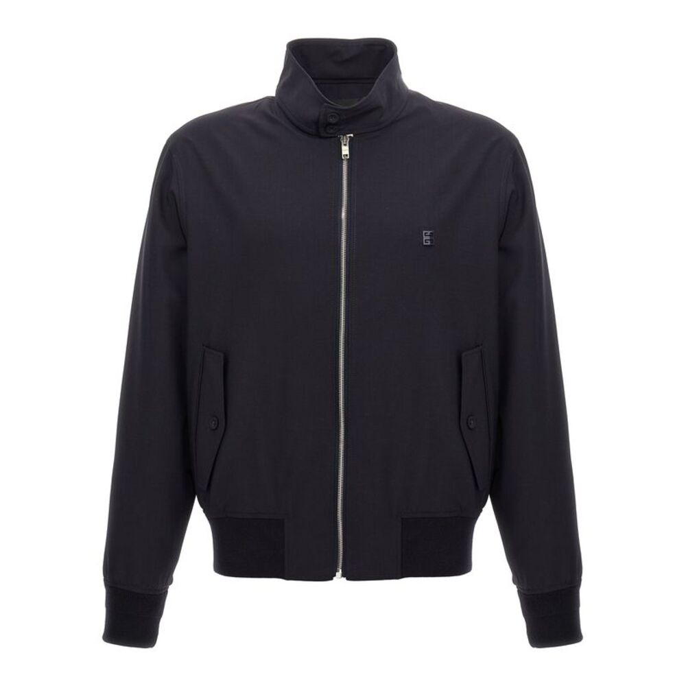 Givenchy Blue Elastane Men's Bomber